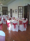 Wine Red Organza Sash